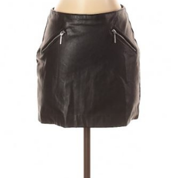 H&M Dresses & Skirts - Worn on MTV H&M faux leather skirt